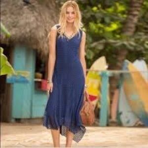 Sundance Asymmetrical Blue Dress